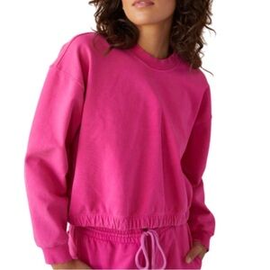 AMO DENIM‎ 90'S SWEATSHIRT - LUMINOUS PINK - S